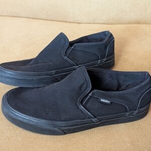 Vans Women's Black Slip-On Shoes